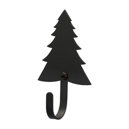 Village Wrought Iron Village Wrought Iron WH-42-S Pine Tree Wall Hook Small - Black WH-42-S